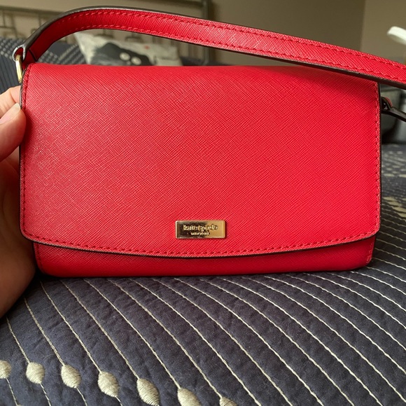 Like new Kate Spade crossbody. Red. - Picture 1 of 7
